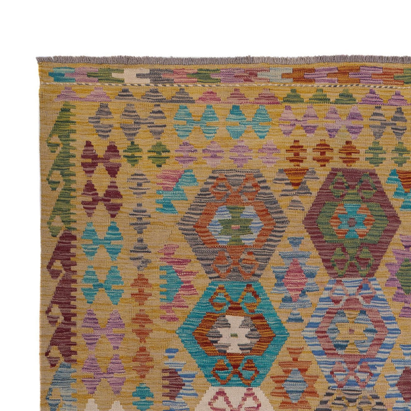 Kelim Rug - Splash - 306 x 208 cm - multicolored