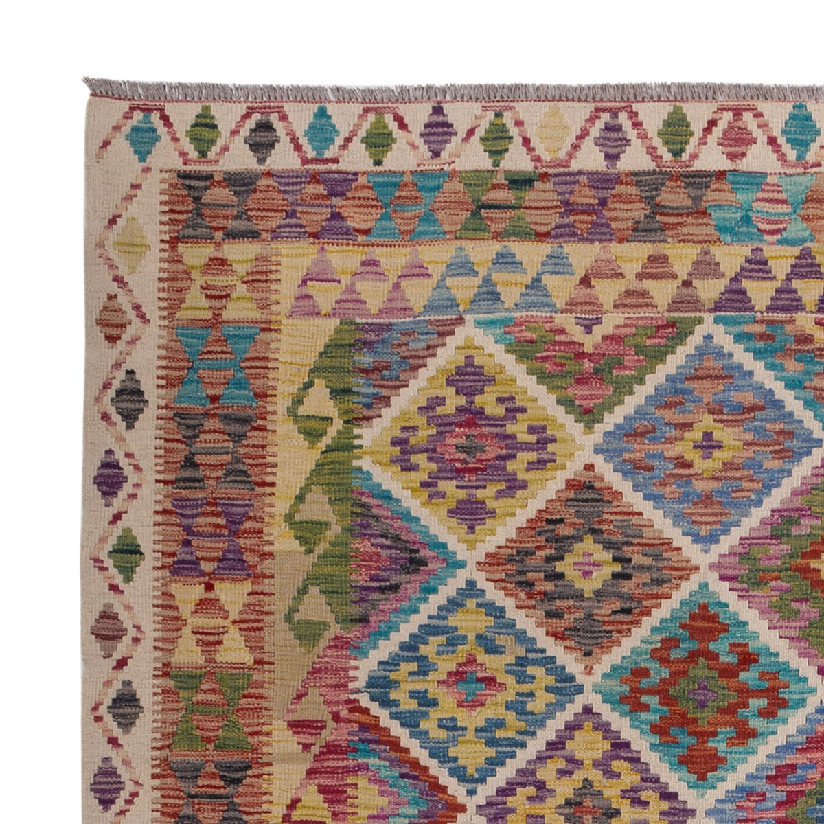 Kelim Rug - Splash - 285 x 206 cm - multicolored