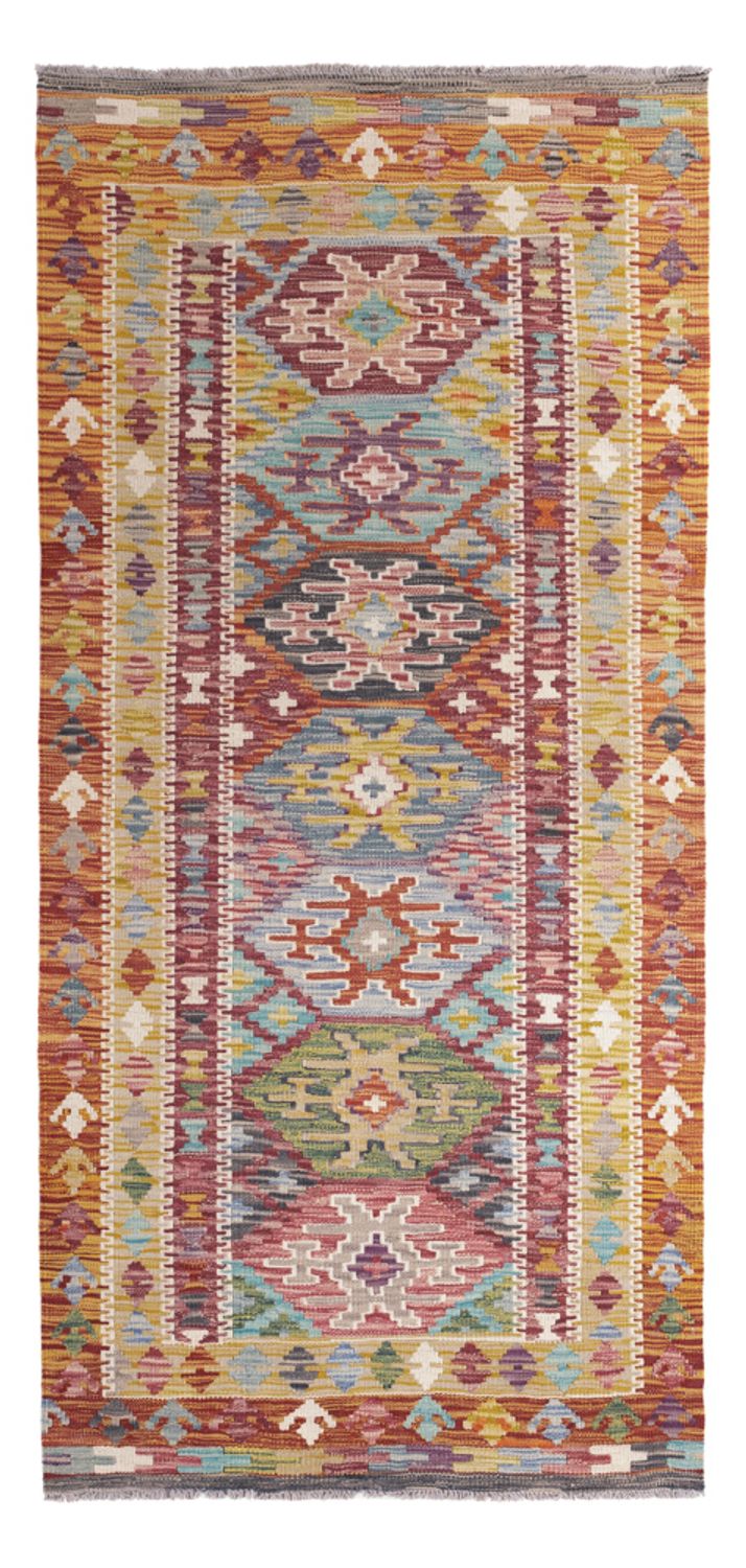 Runner Kelim Rug - Splash - 201 x 94 cm - multicolored