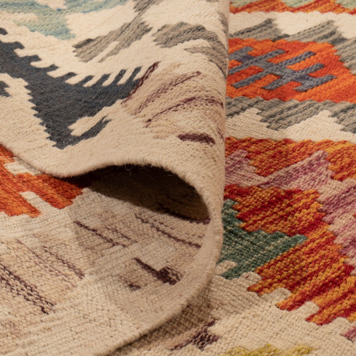 Kelim Rug - Splash - 298 x 210 cm - multicolored