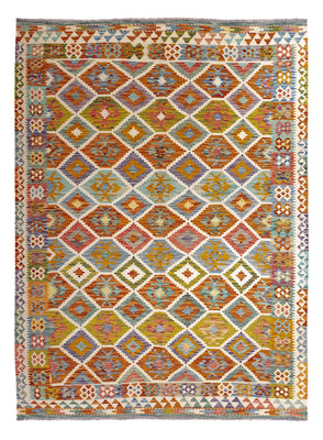 Kelim Rug - Splash - 238 x 178 cm - multicolored