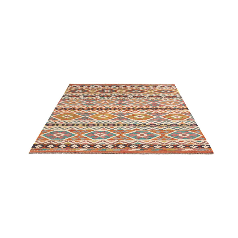 Kelim Rug - Splash - 198 x 152 cm - multicolored