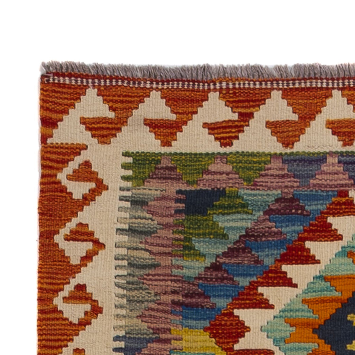 Runner Kelim Rug - Splash - 233 x 87 cm - multicolored