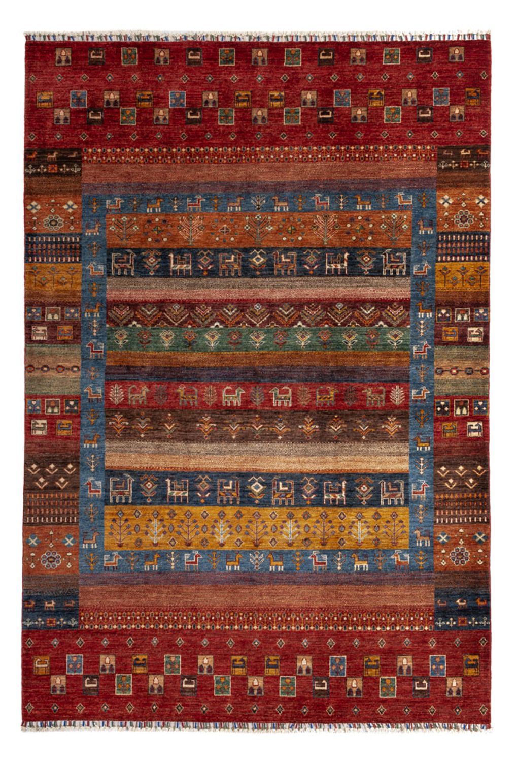 Gabbeh Rug - Loribaft Perser - 244 x 176 cm - multicolored