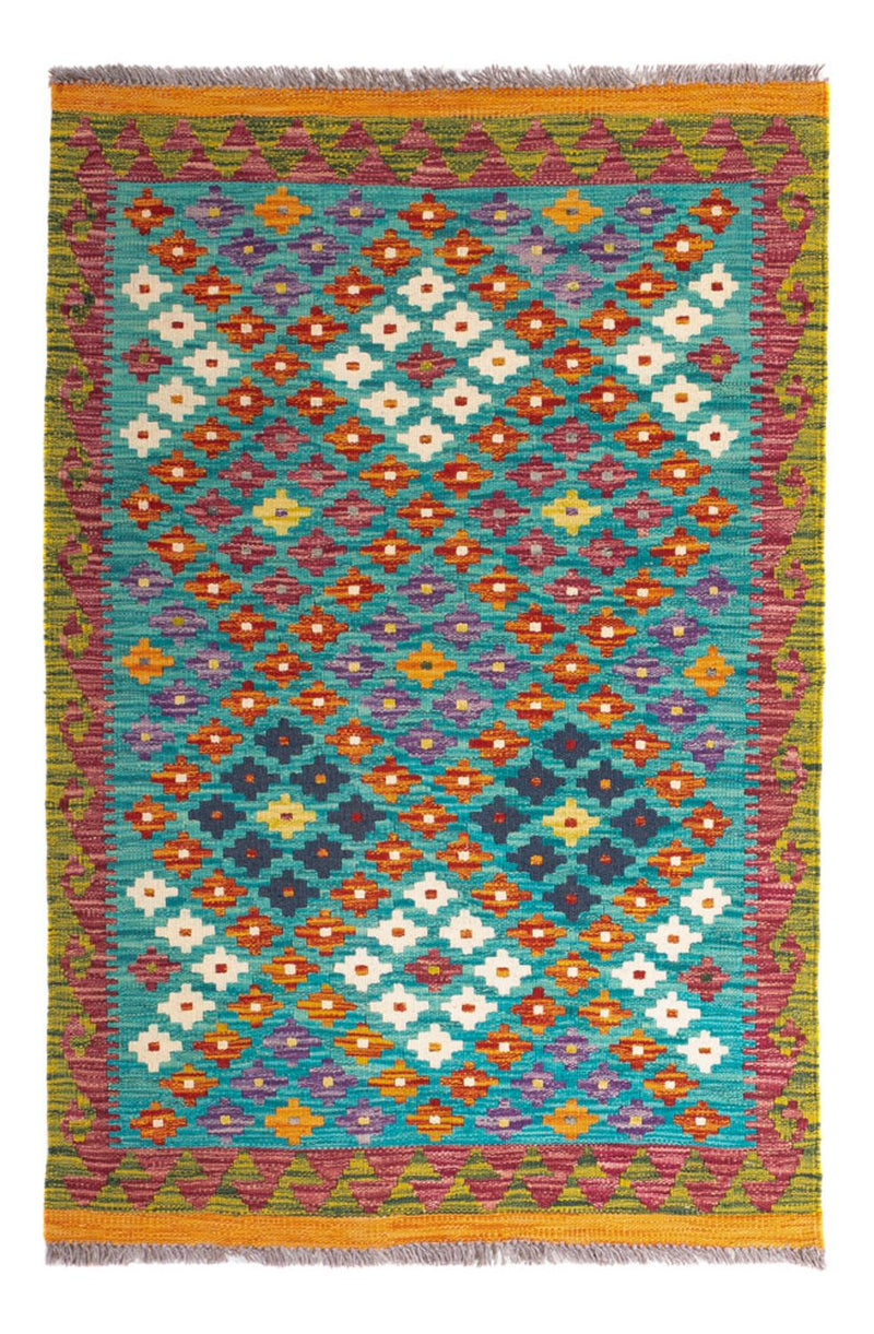 Kelim Rug - Splash - 131 x 92 cm - multicolored