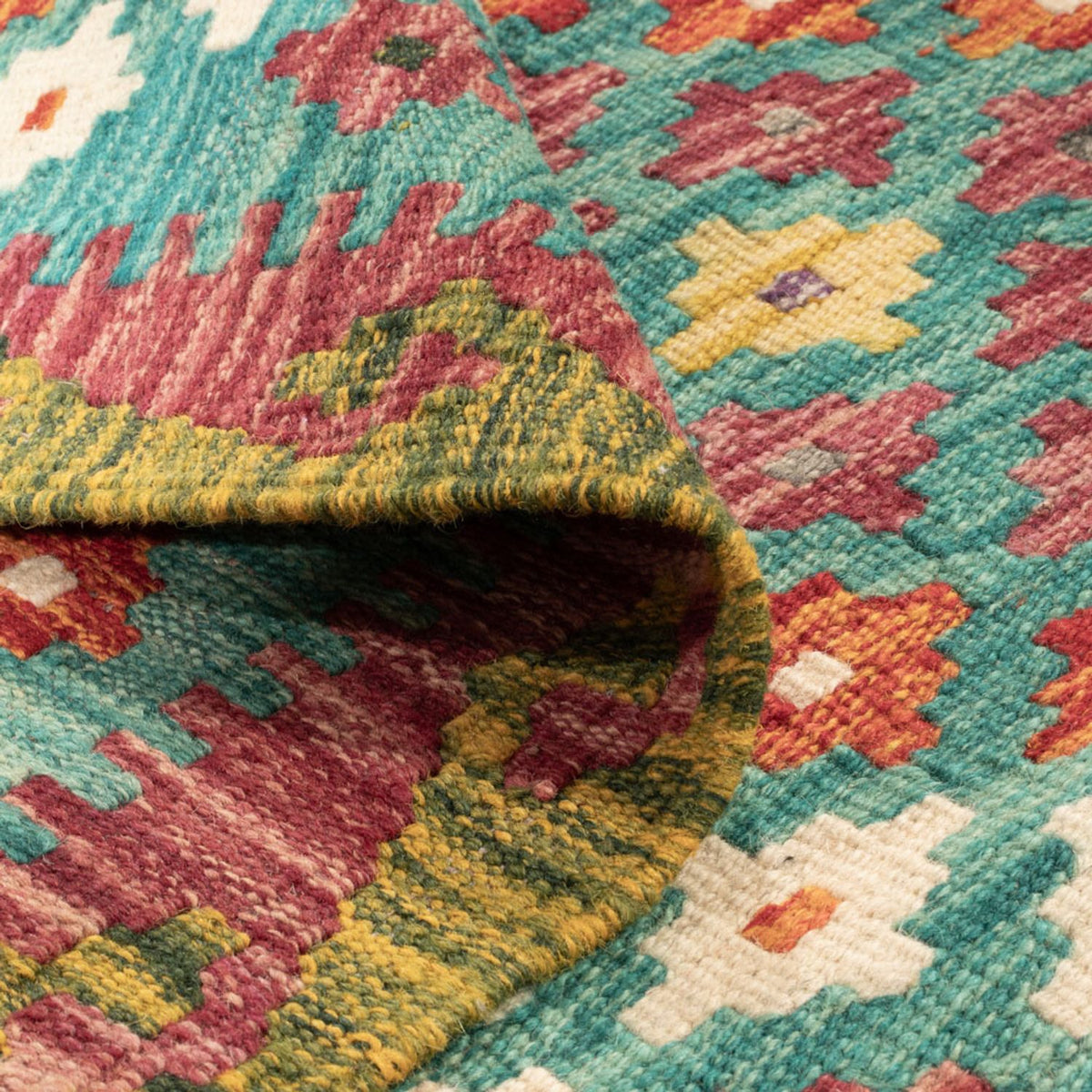 Kelim Rug - Splash - 131 x 92 cm - multicolored