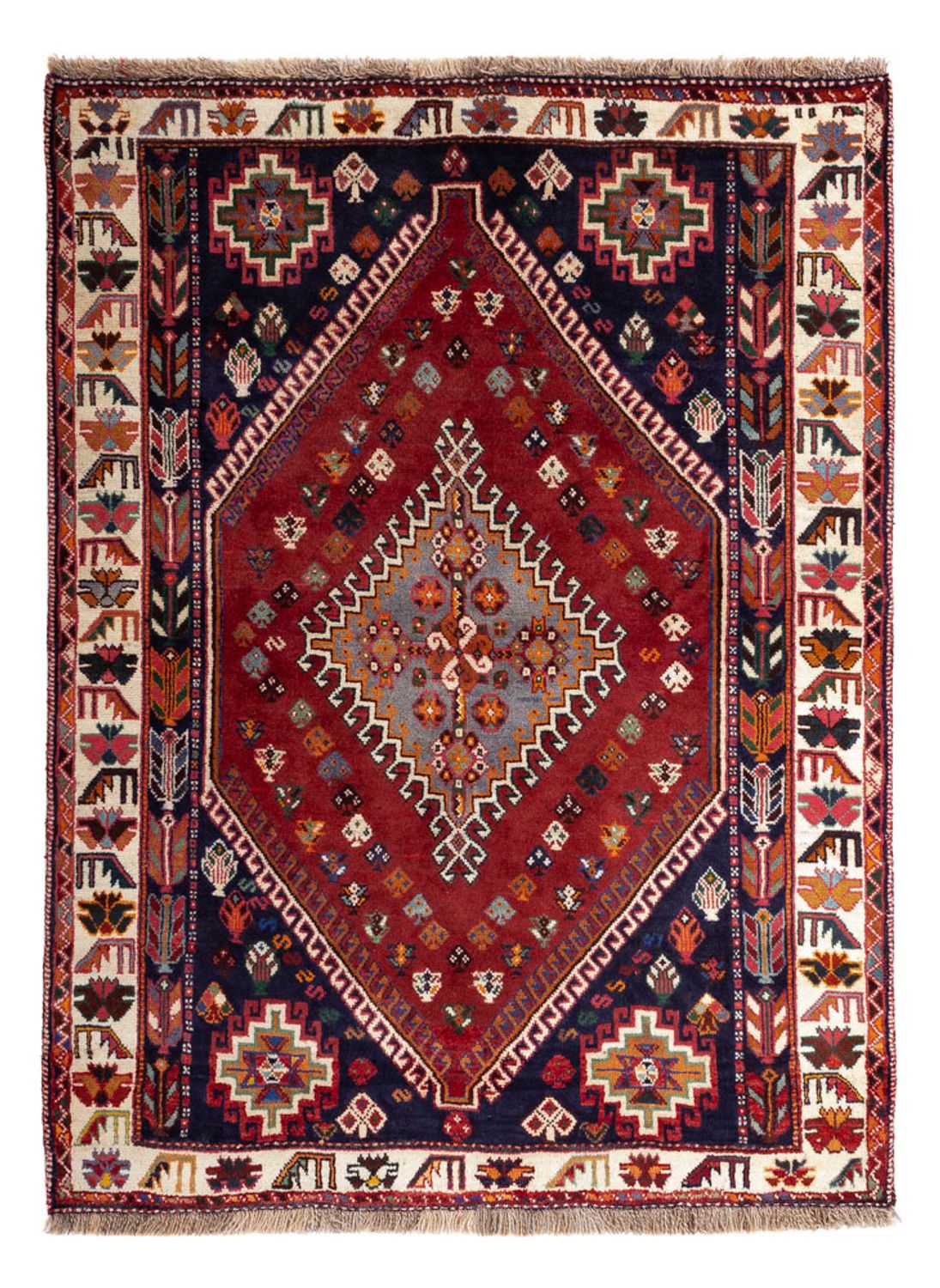 Perser Rug - Nomadic - 158 x 116 cm - terracotta