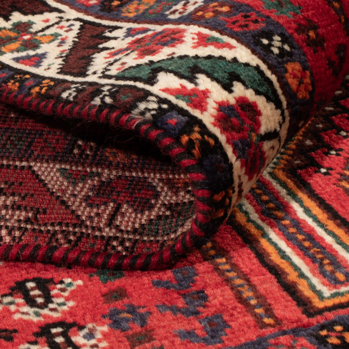 Perser Rug - Nomadic - 142 x 79 cm - dark red