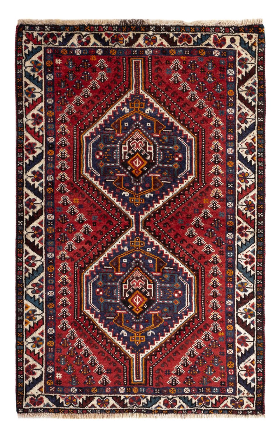 Perser Rug - Nomadic - 133 x 84 cm - dark red