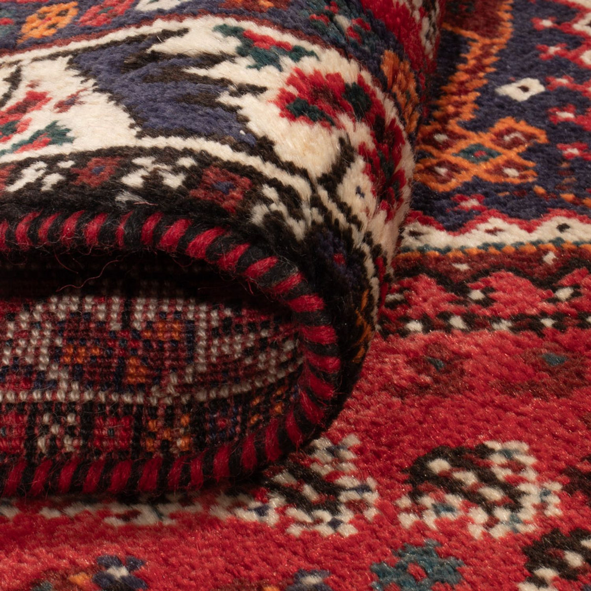 Perser Rug - Nomadic - 137 x 85 cm - dark red