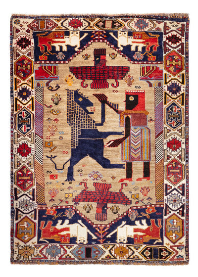 Qashqai Rug 113x157cm - Persian Rugs