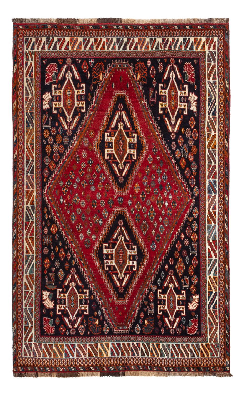 Perser Rug - Nomadic - 247 x 160 cm - red