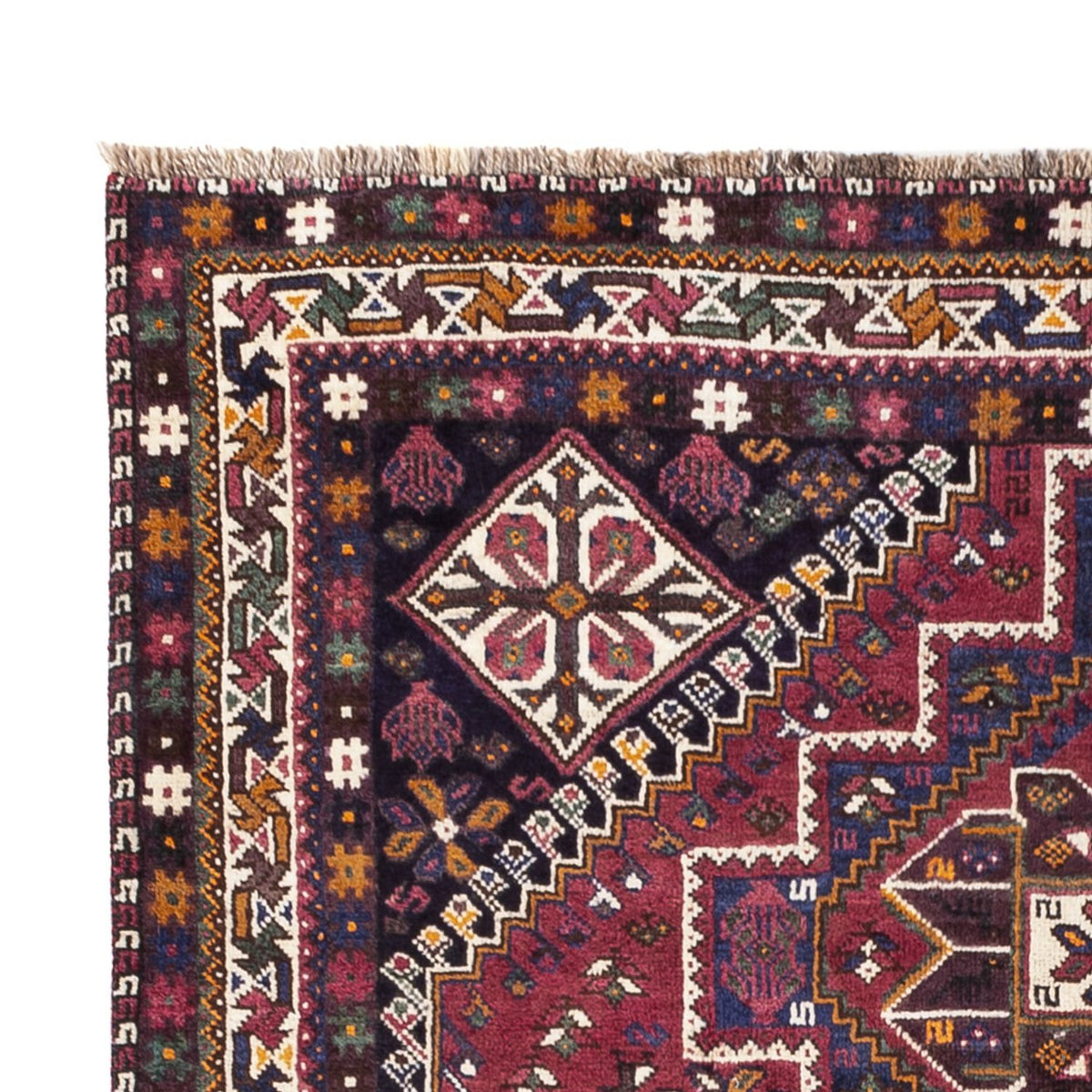 Perser Rug - Nomadic - 254 x 180 cm - dark red