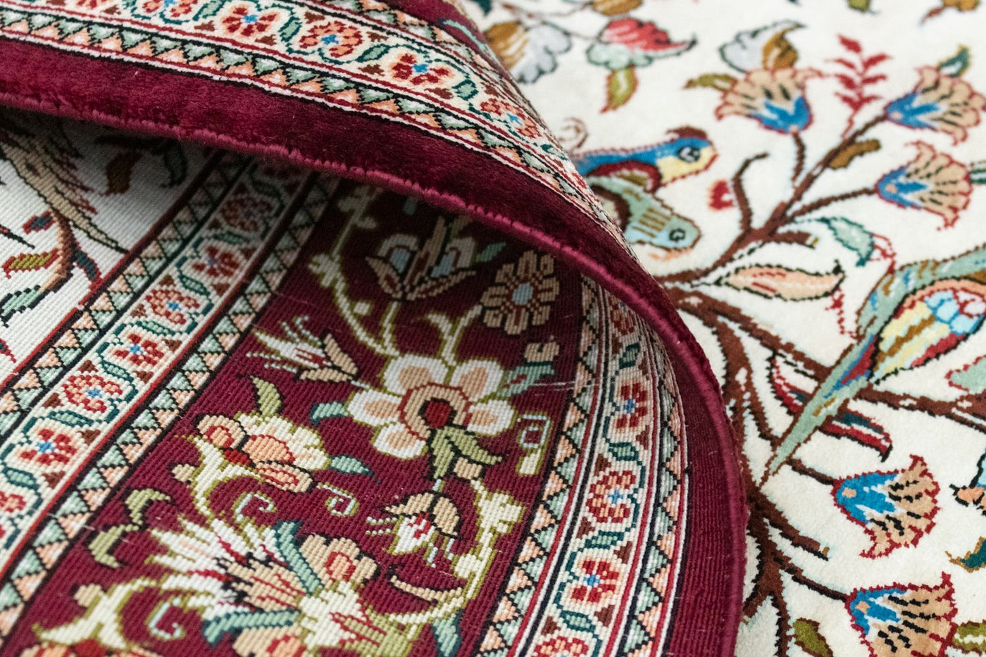 Qom Silk Rug 123x80cm - Persian Rugs