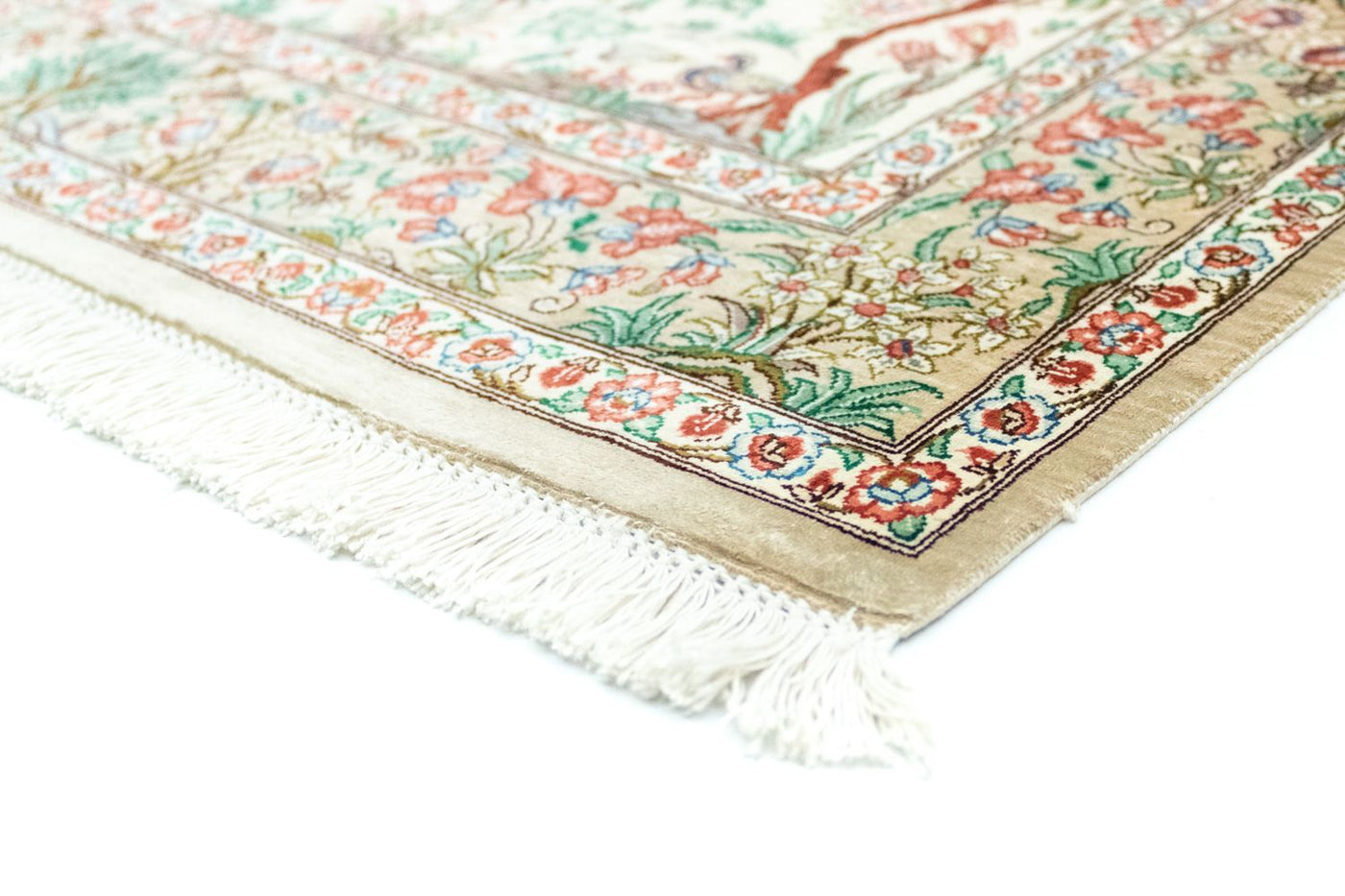 Qom Silk Rug 122x80cm - Persian Rugs