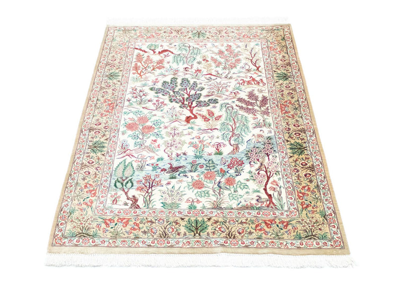 Silk Rug - Ghom Silk - Premium - 122 x 80 cm - beige