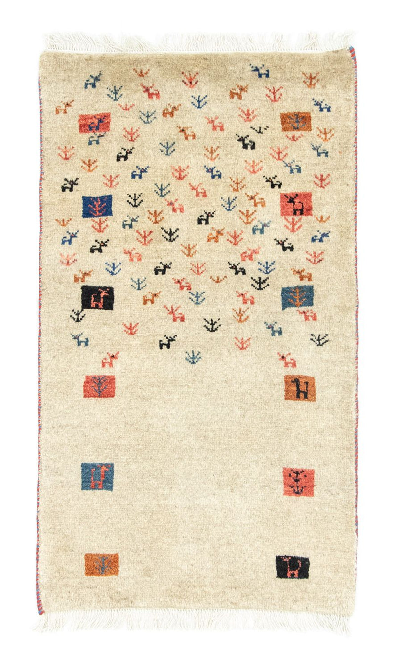 Gabbeh Rug - Perser - 128 x 73 cm - beige