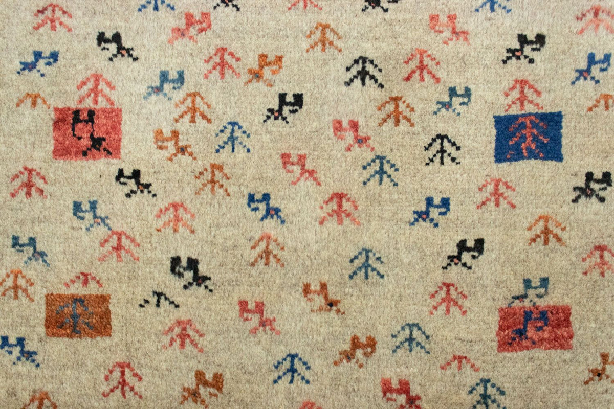 Gabbeh Rug - Perser - 128 x 73 cm - beige