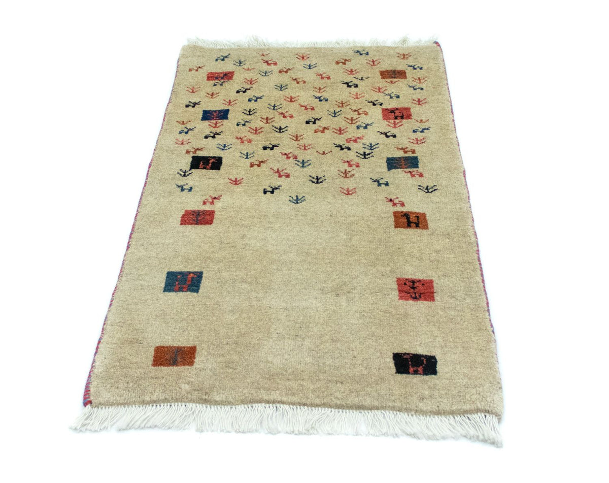 Gabbeh Rug - Perser - 128 x 73 cm - beige