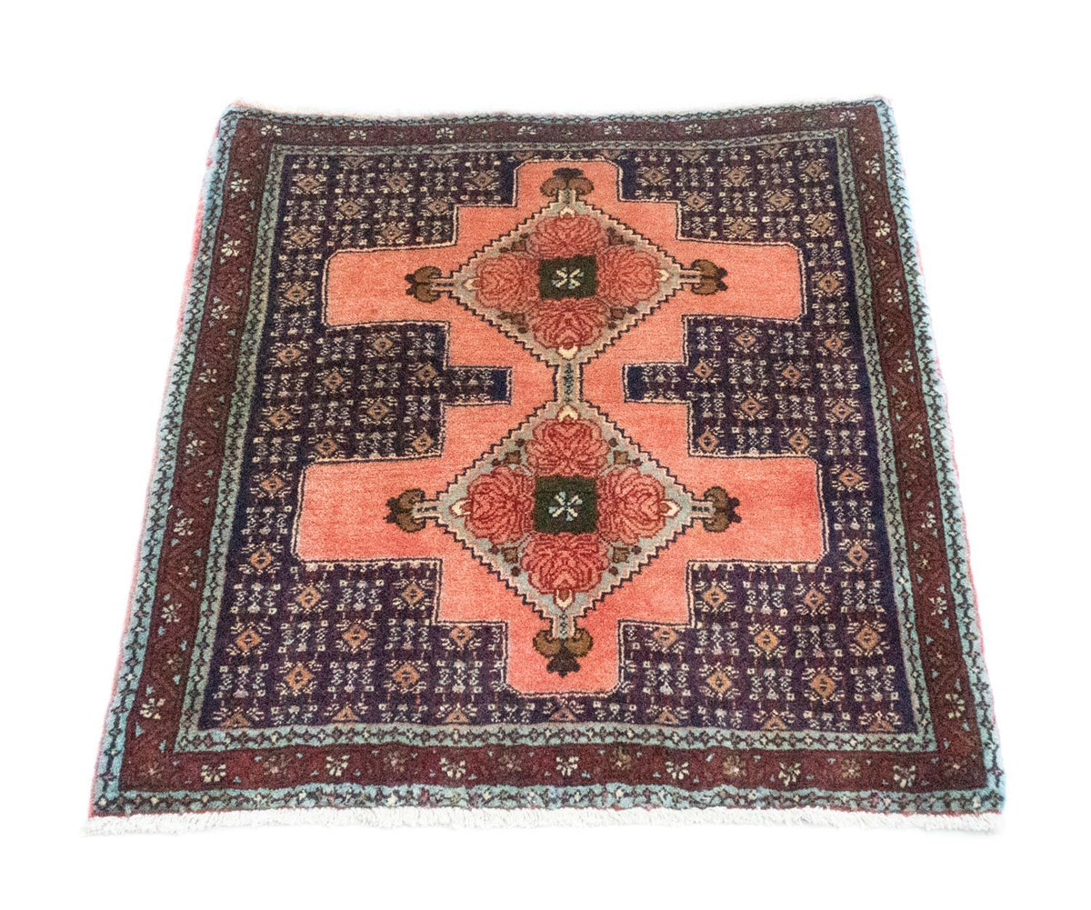 Perser Rug - Classic square  - 77 x 73 cm - salmon