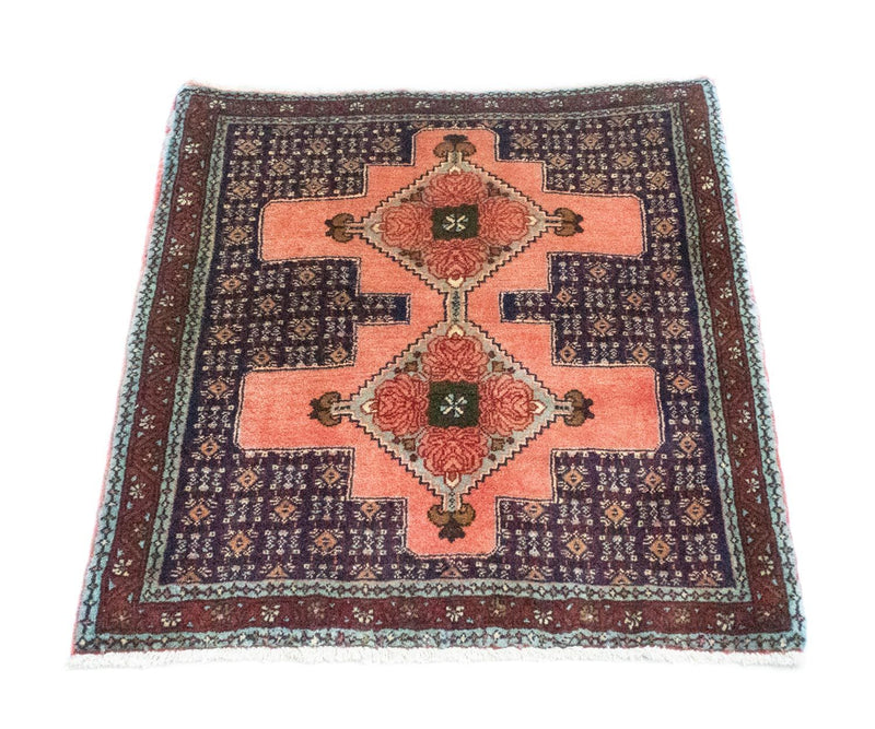 Perser Rug - Classic square  - 77 x 73 cm - salmon