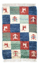 Persian Gabbeh Rug 60x40cm - Perserteppich Wollteppich