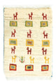 Persian Gabbeh Rug 60x40cm - Perserteppich Wollteppich