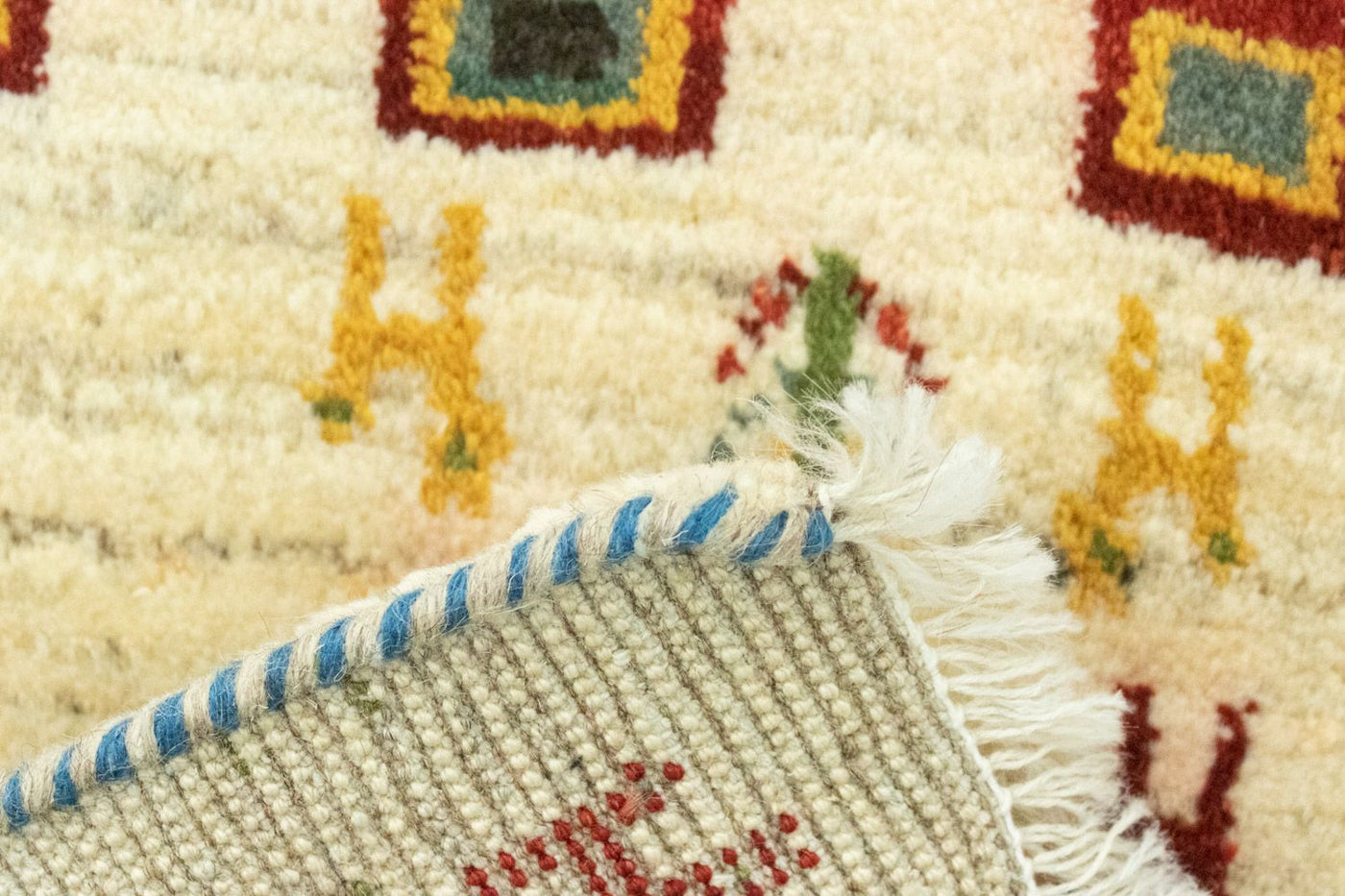Persian Gabbeh Rug 60x40cm - Perserteppich Wollteppich
