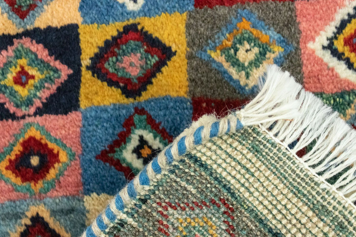 Persian Gabbeh Rug 60x40cm - Perserteppich Wollteppich
