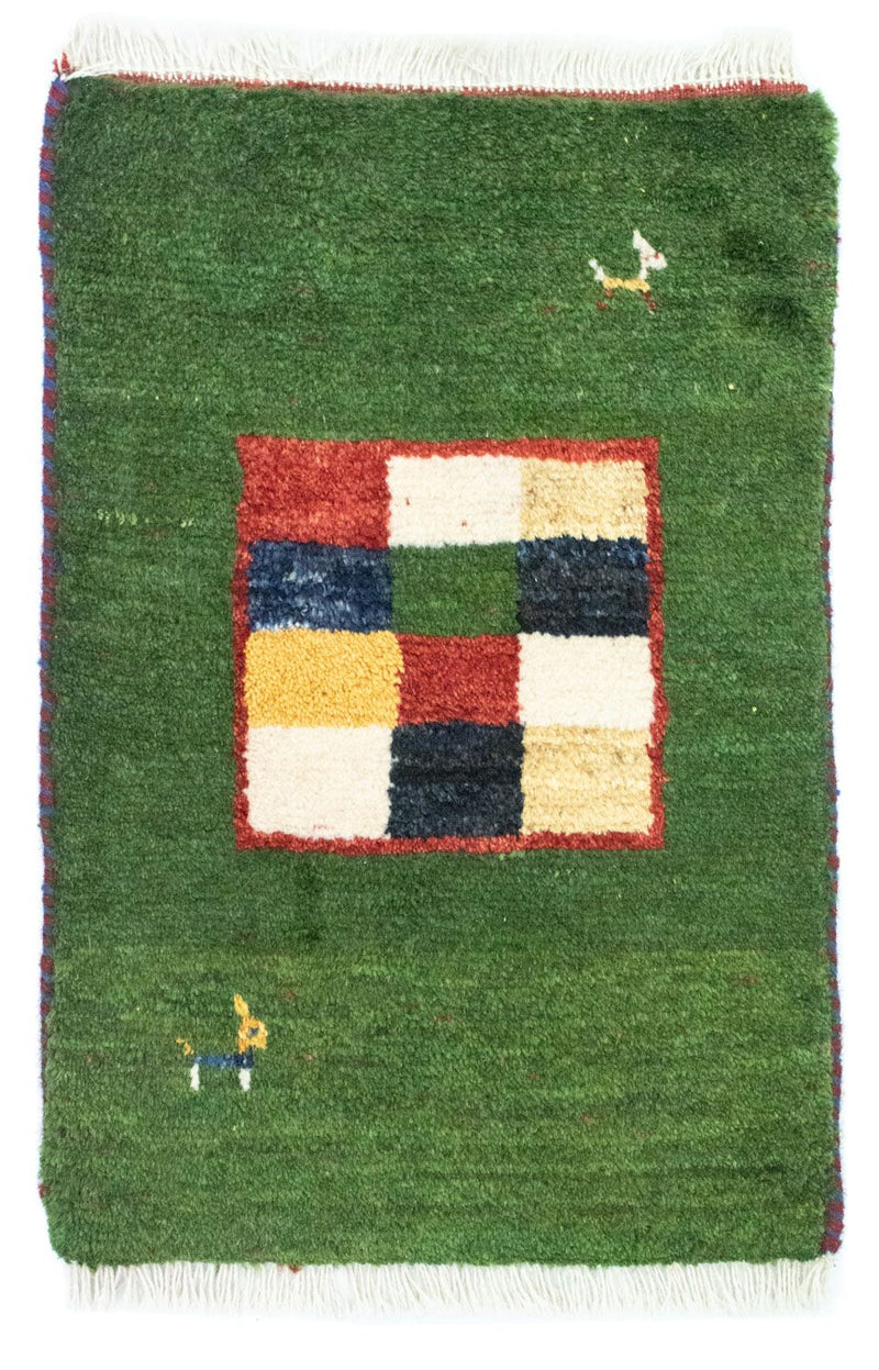 Persian Gabbeh Rug 60x40cm - Perserteppich Wollteppich