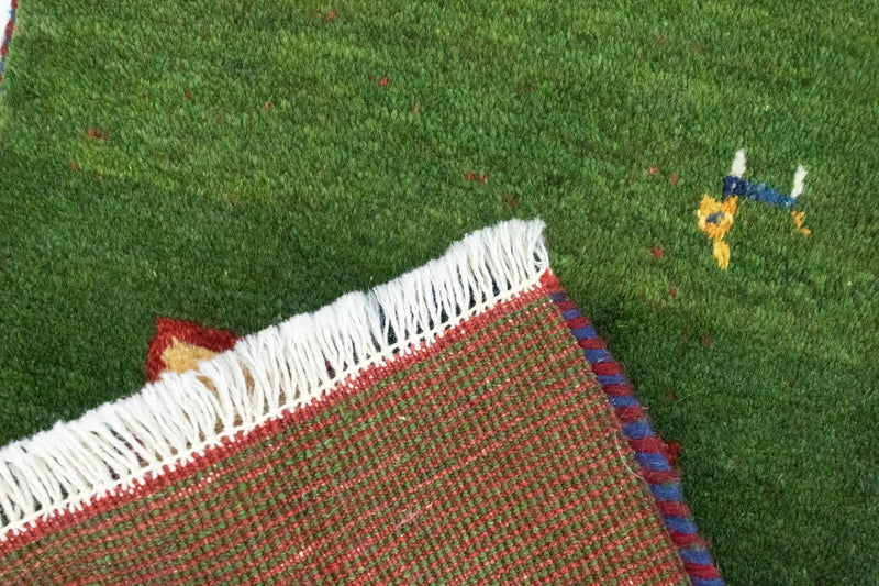 Persian Gabbeh Rug 60x40cm - Perserteppich Wollteppich