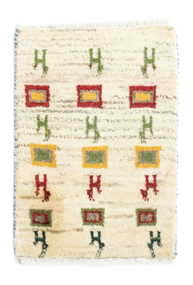 Persian Gabbeh Rug 60x40cm - Perserteppich Wollteppich