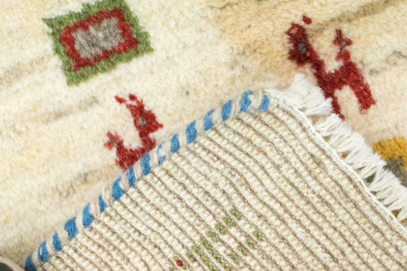 Persian Gabbeh Rug 60x40cm - Perserteppich Wollteppich