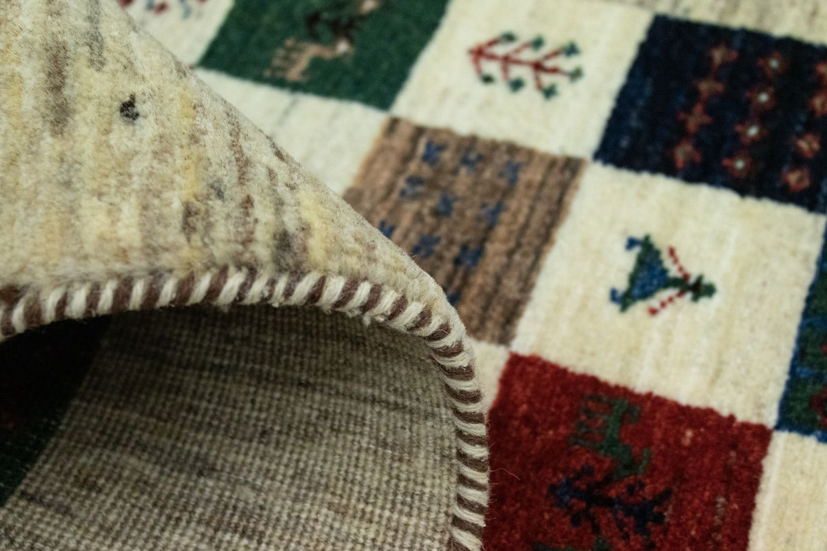 Gabbeh Rug - Loribaft Perser - 124 x 83 cm - colorful