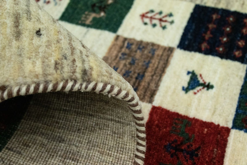 Gabbeh Rug - Loribaft Perser - 124 x 83 cm - colorful