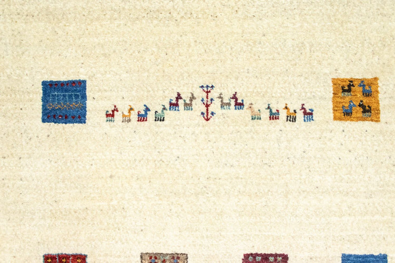Gabbeh Rug - Loribaft Perser - 128 x 80 cm - beige