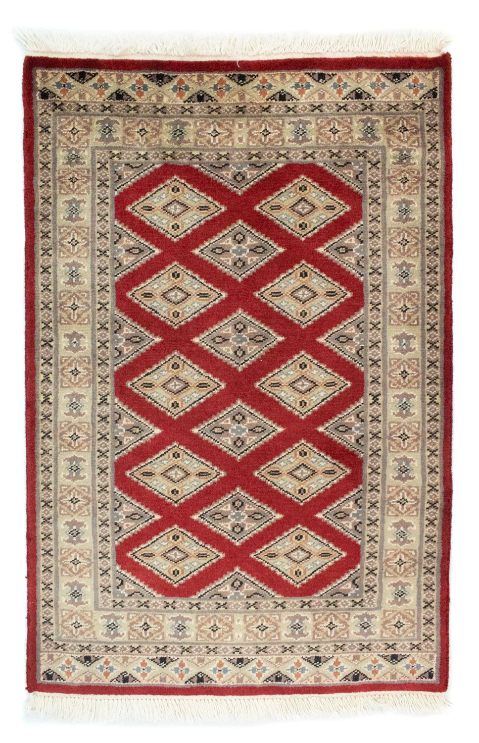 Pakistani Rug - 93 x 62 cm - red