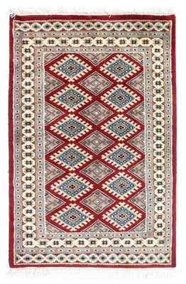 Pakistani Rug - 91 x 62 cm - red