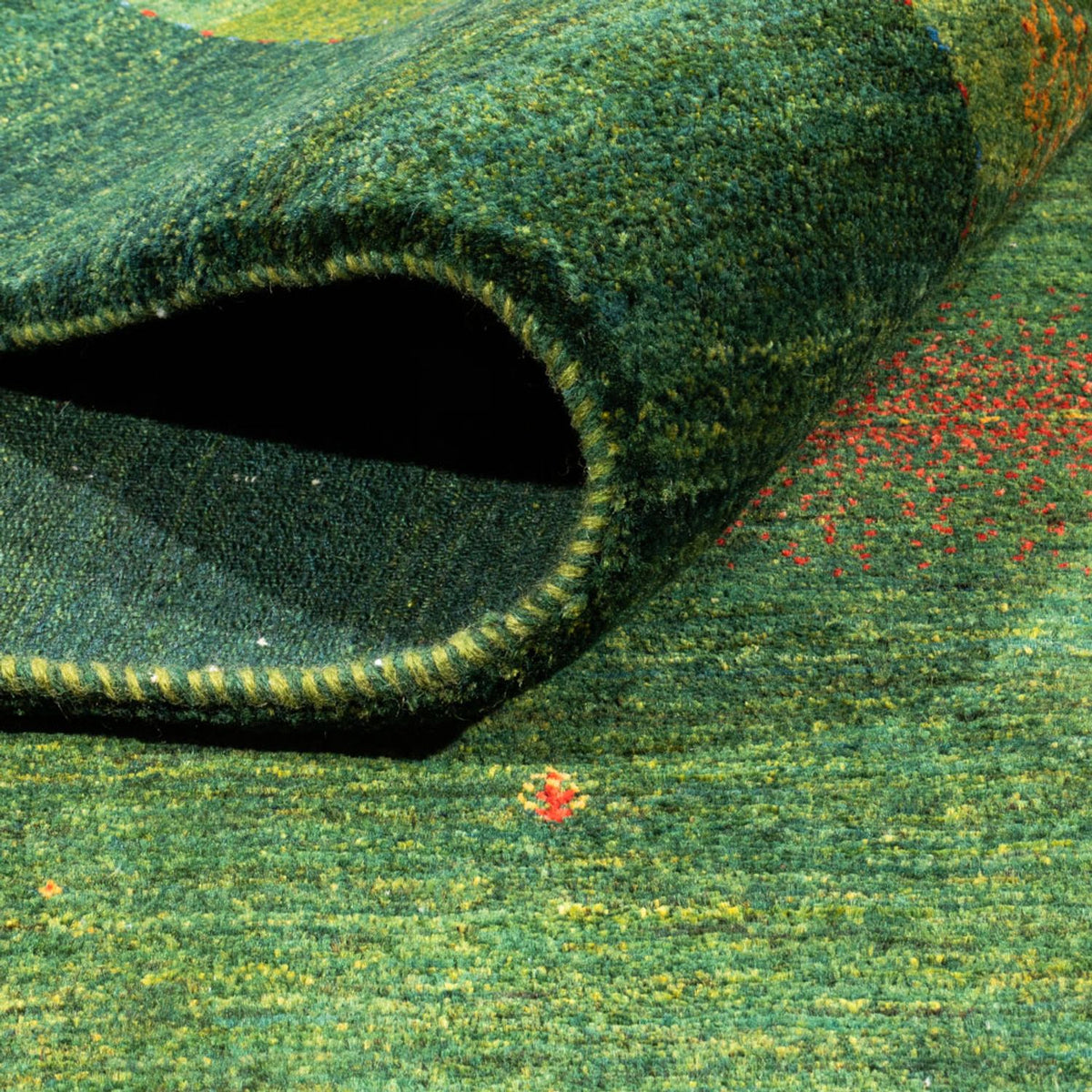 Gabbeh Rug - Loribaft Perser - 245 x 175 cm - green