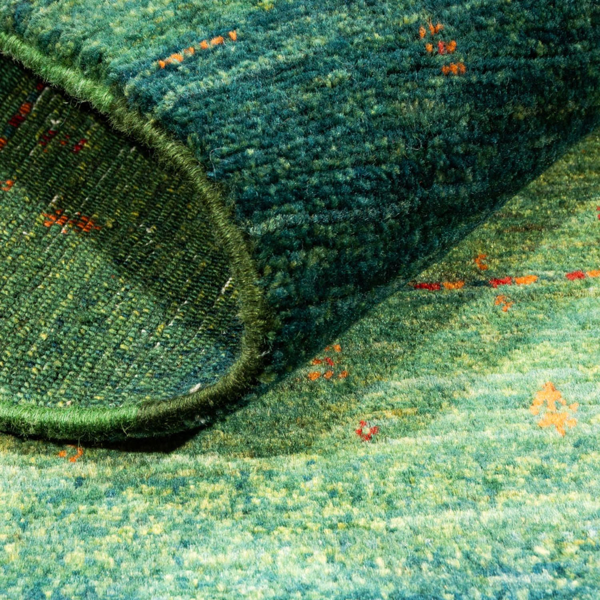 Gabbeh Rug - Loribaft Perser - 152 x 107 cm - green