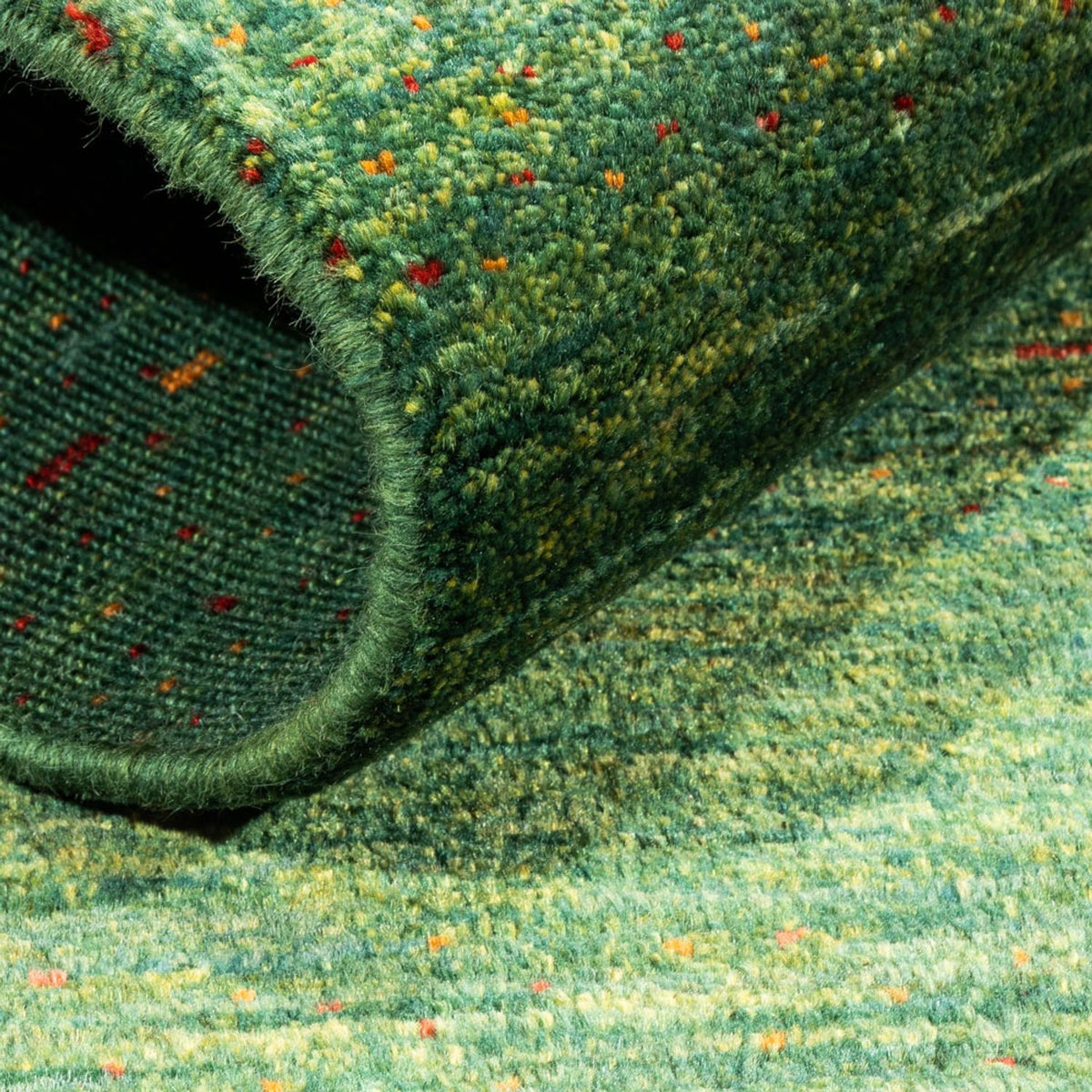 Gabbeh Rug - Loribaft Perser - 140 x 70 cm - green