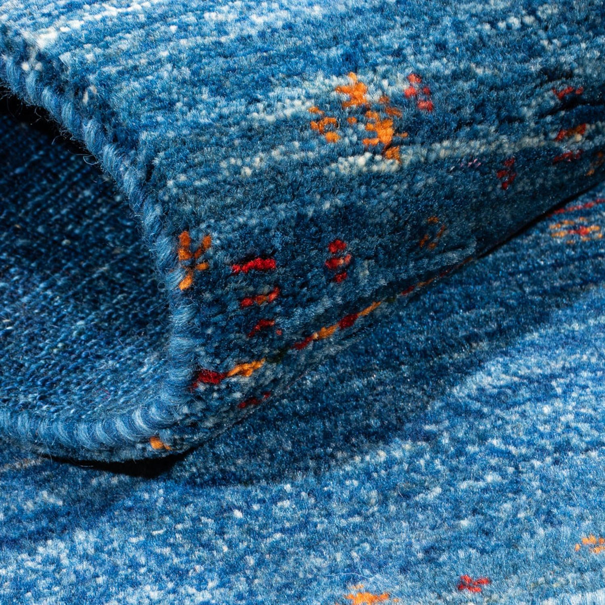 Gabbeh Rug - Loribaft Perser - 120 x 80 cm - blue