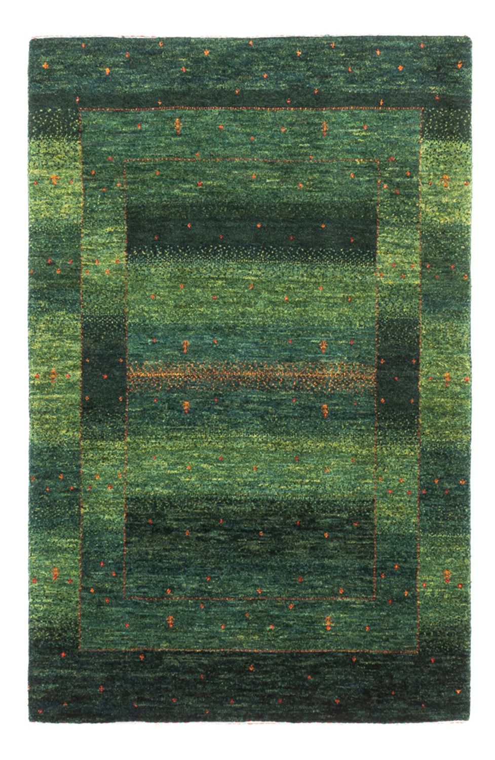 Gabbeh Rug - Loribaft Perser - 129 x 82 cm - green