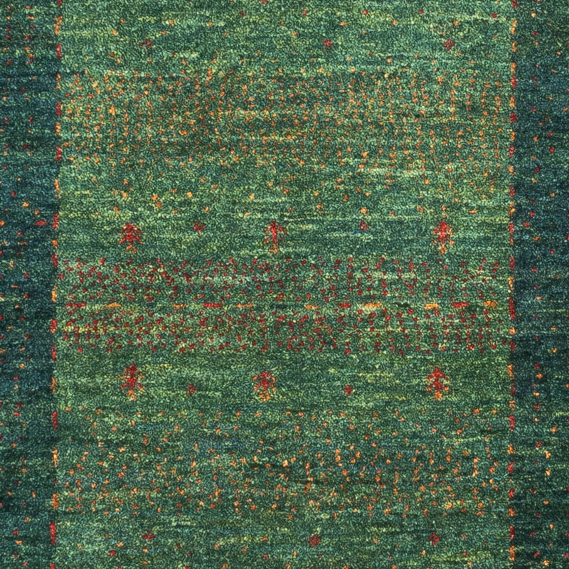 Gabbeh Rug - Loribaft Perser - 132 x 85 cm - green