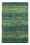 Loribaft Rug 84x126cm - Perserteppich Wollteppich - Rectangle / Green / 84 x 126 cm Rectangle