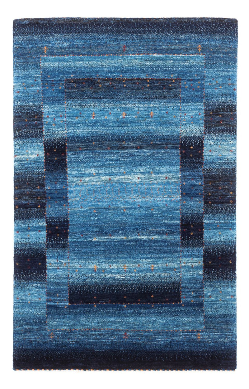 Gabbeh Rug - Loribaft Perser - 129 x 84 cm - blue
