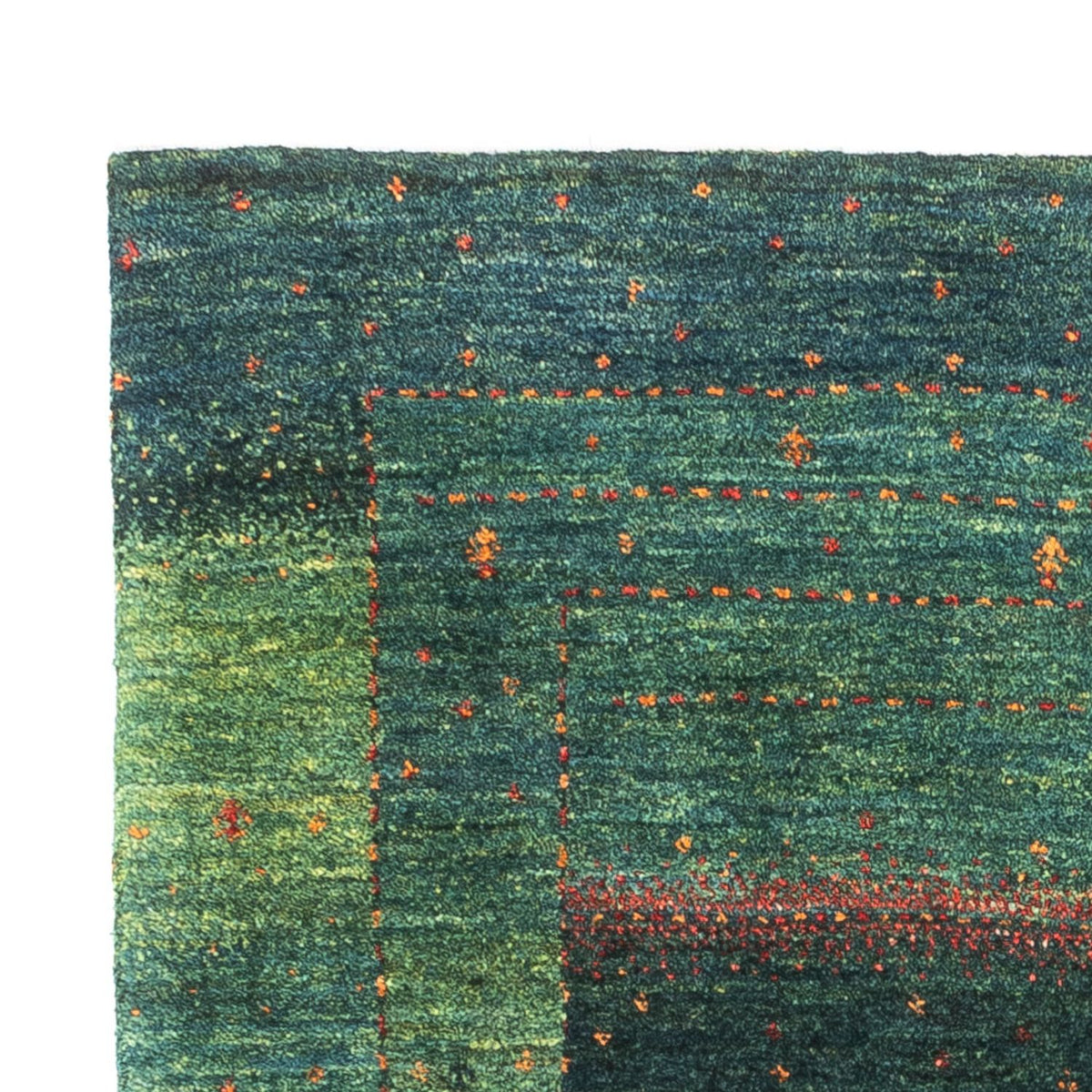 Gabbeh Rug - Loribaft Perser - 125 x 86 cm - green