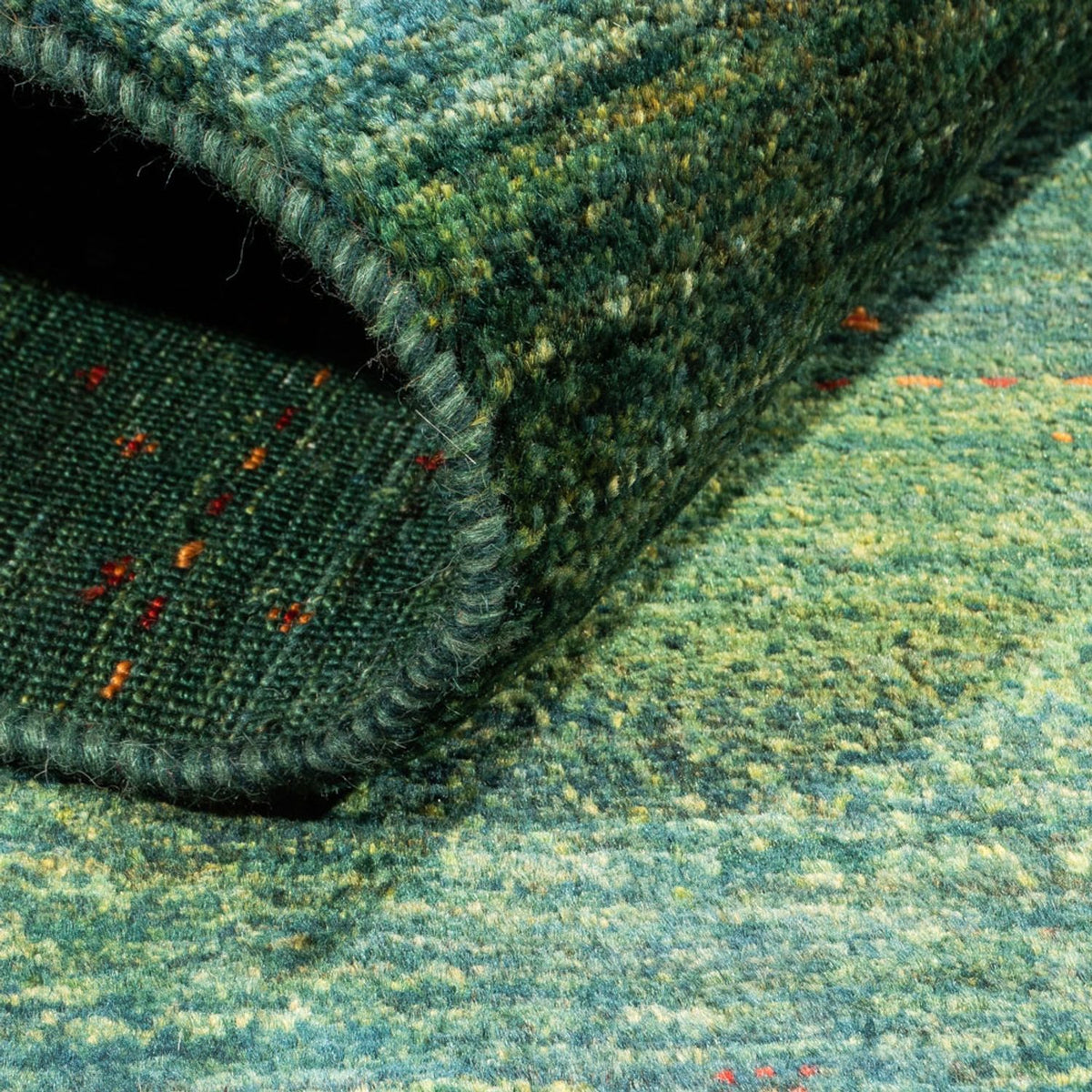 Gabbeh Rug - Loribaft Perser - 125 x 85 cm - green