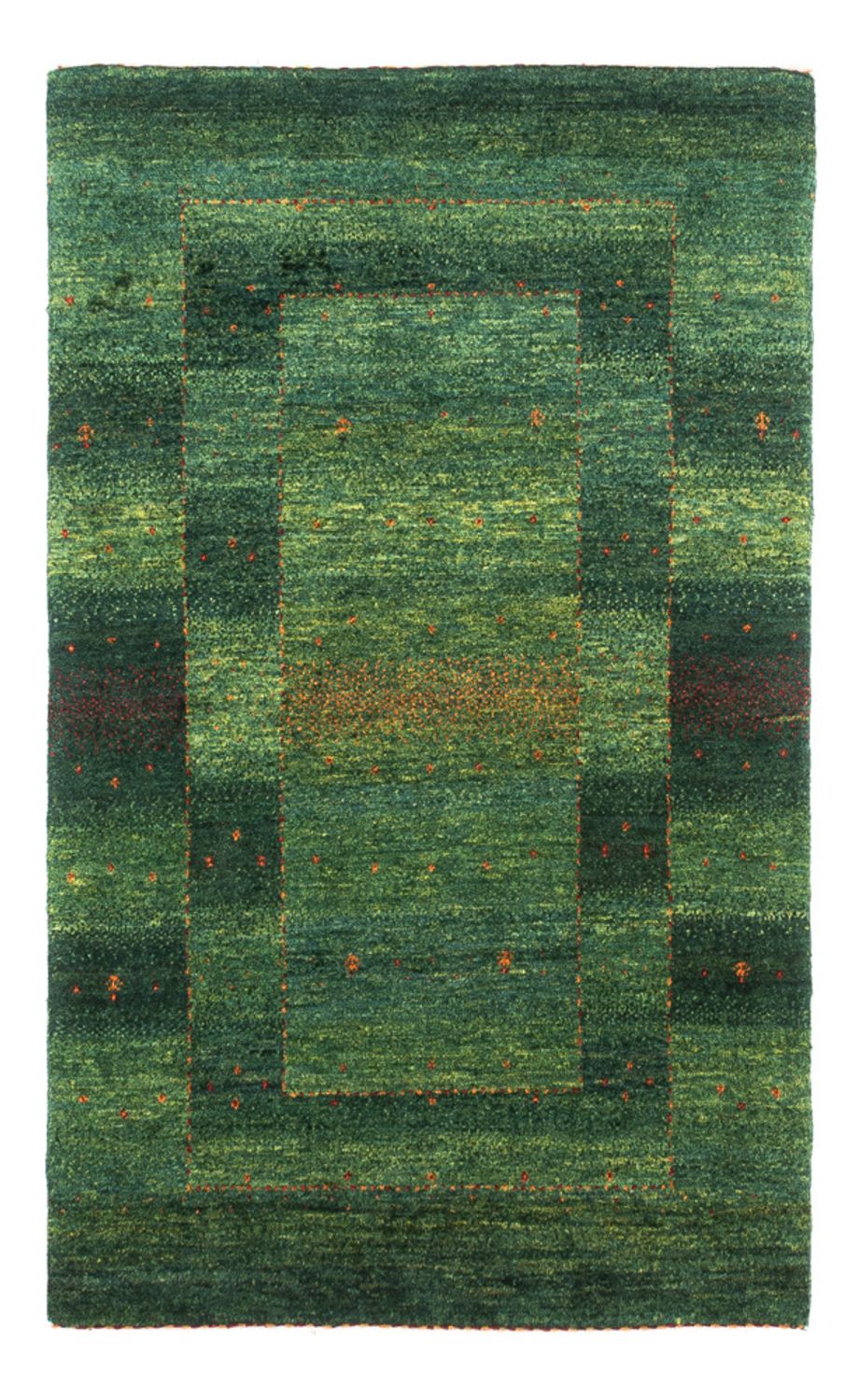 Gabbeh Rug - Loribaft Perser - 123 x 79 cm - green
