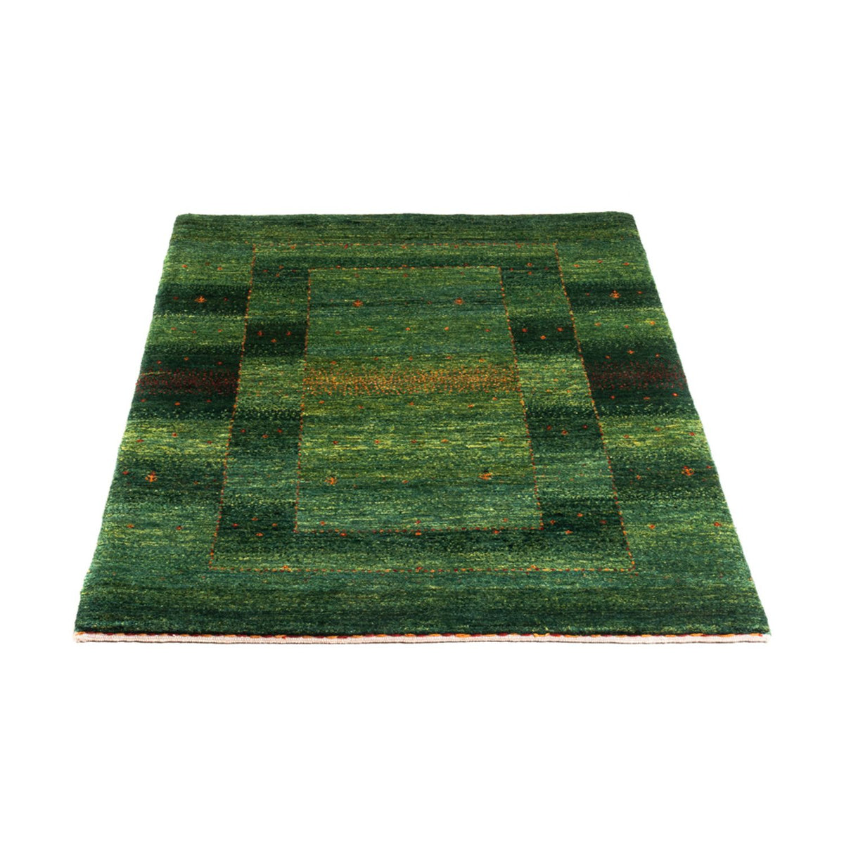 Gabbeh Rug - Loribaft Perser - 123 x 79 cm - green
